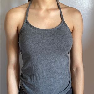 Grey halter top
